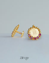 PP101862 -Gold Plated Kaashu Lakshmi Jumkha Earrings 2-Zilmor